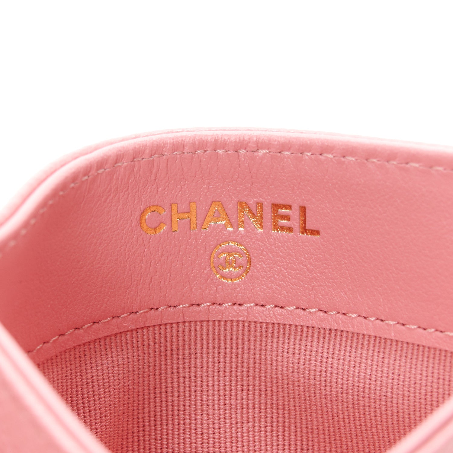 Chanel Caviar Quilted Card Holder Dark Pink 6 of 10