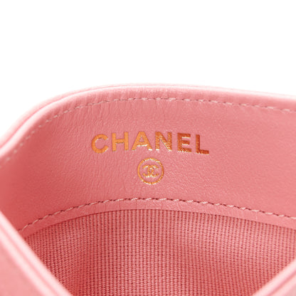 Chanel Caviar Quilted Card Holder Dark Pink 6 of 10