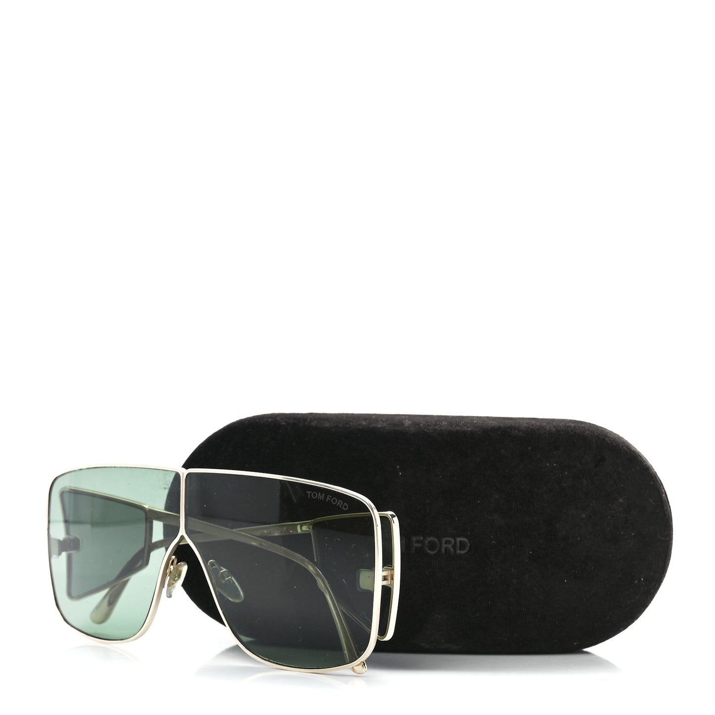 Square Spector Sunglasses TF 708 Green Gold