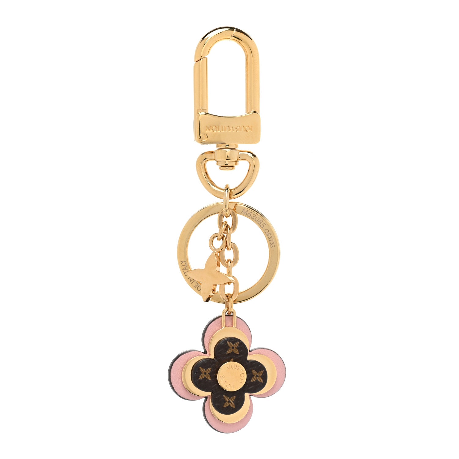 Louis Vuitton Monogram Blooming Flowers BB Bag Charm Key Holder Pink 1 of 4