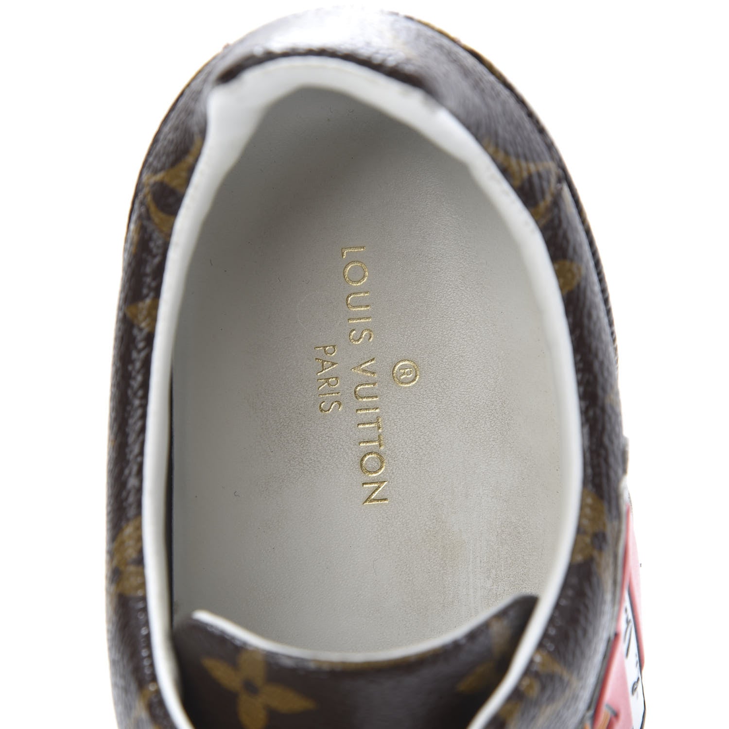 Louis Vuitton Calfskin Monogram LV Black Heart Sneakers 38.5 Cacao 8 of 10