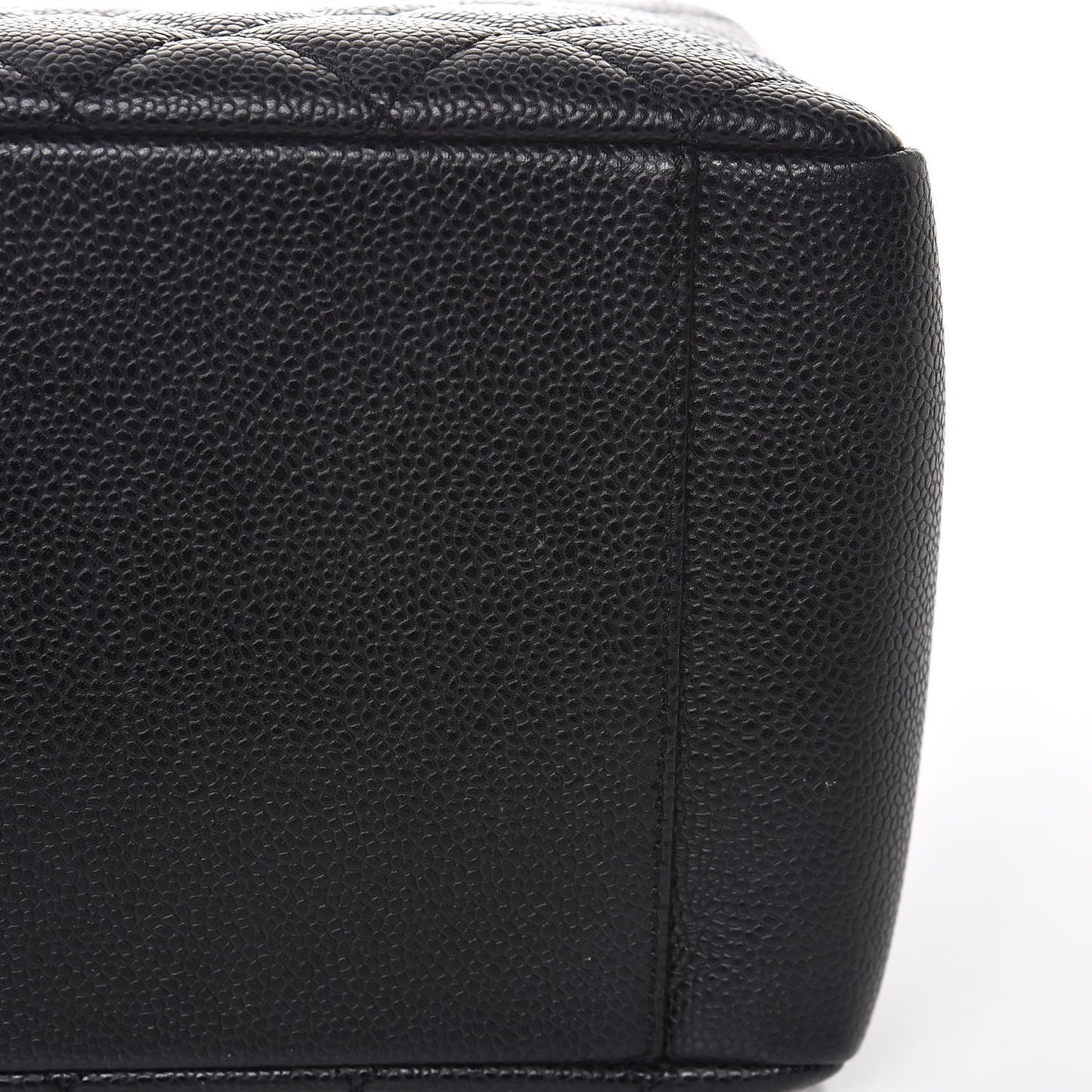 Caviar Quilted Grand Shopping Tote GST Black