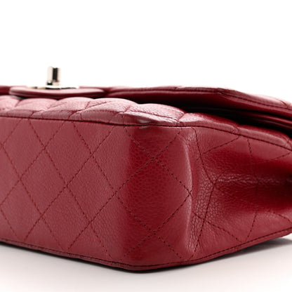 Chanel Caviar Quilted Medium Double Flap Dark Red 9 of 11