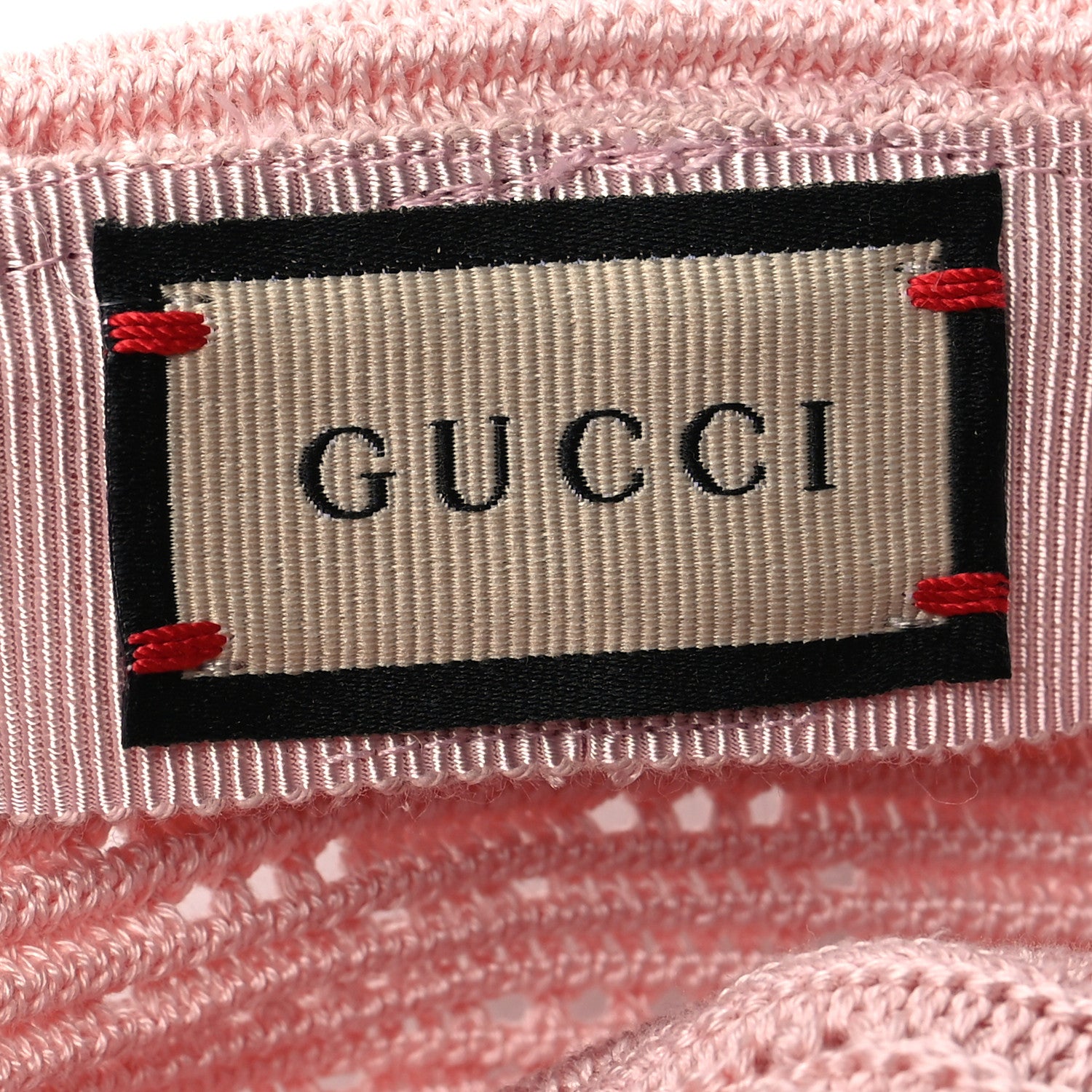 Gucci Cotton Crochet GG Monogram Bucket Hat M Pink 8 of 9