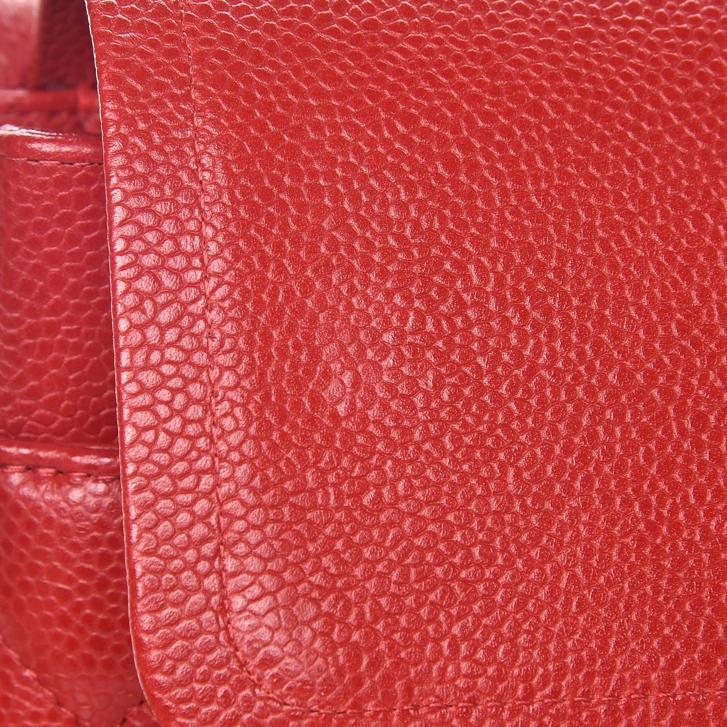 Chanel Caviar Quilted Jumbo Double Flap Red 7 of 10