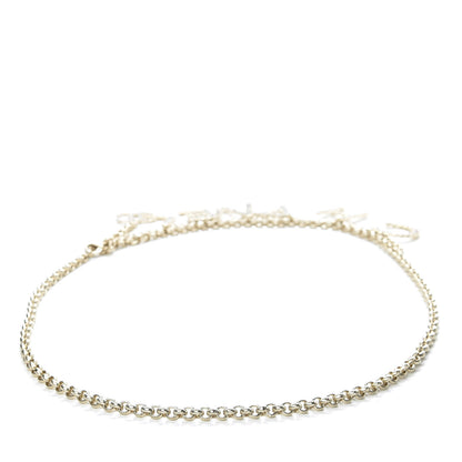 Chanel Metal Crystal 90's Icon Logo Chain Belt Gold 3 of 6