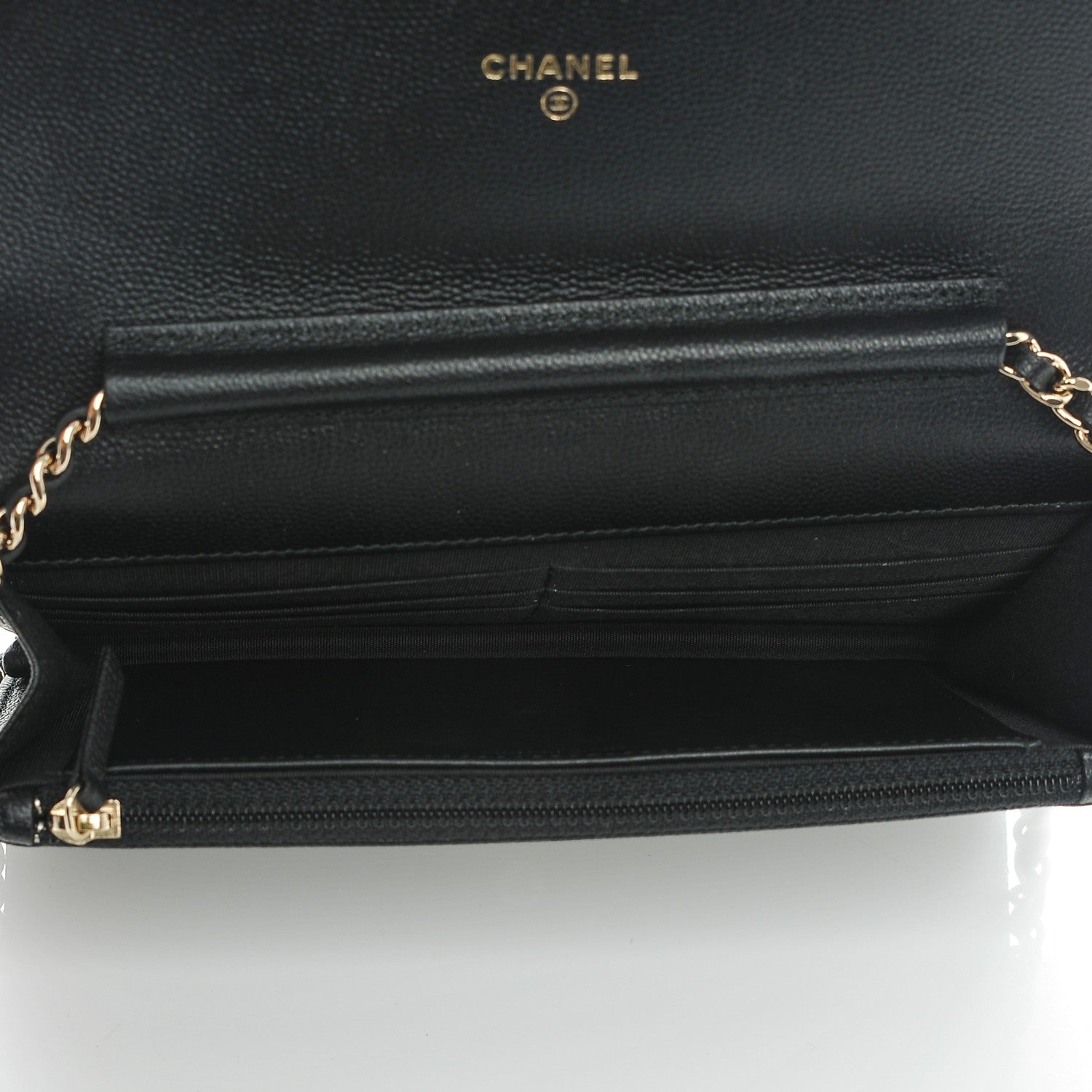 Chanel Caviar Quilted Boy Wallet On Chain WOC Black 5 of 8