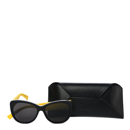 Christian Dior Crystal Inedite Sunglasses Black Yellow 9 of 9