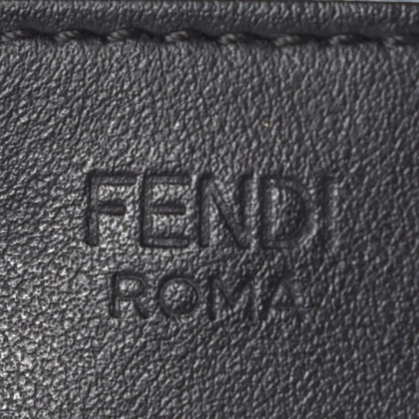 Calfskin Embroidered Karlito Pouch Black