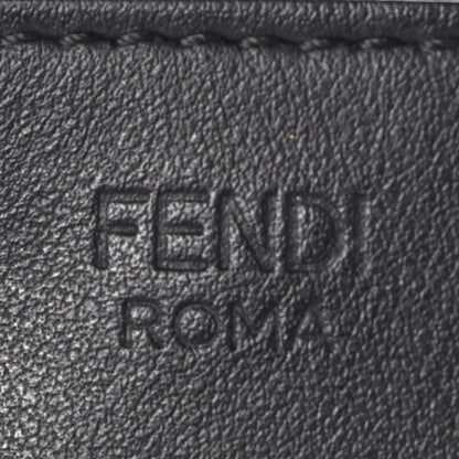Fendi Calfskin Embroidered Karlito Pouch Black 8 of 8