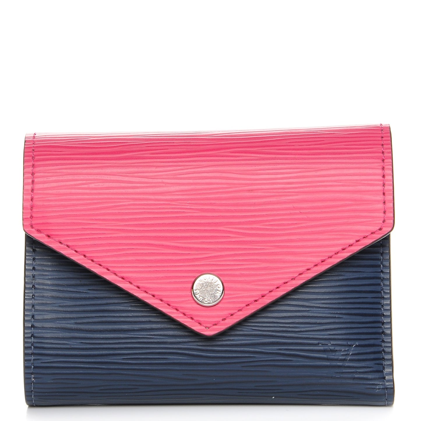 Epi Victorine Wallet Indigo Hot Pink