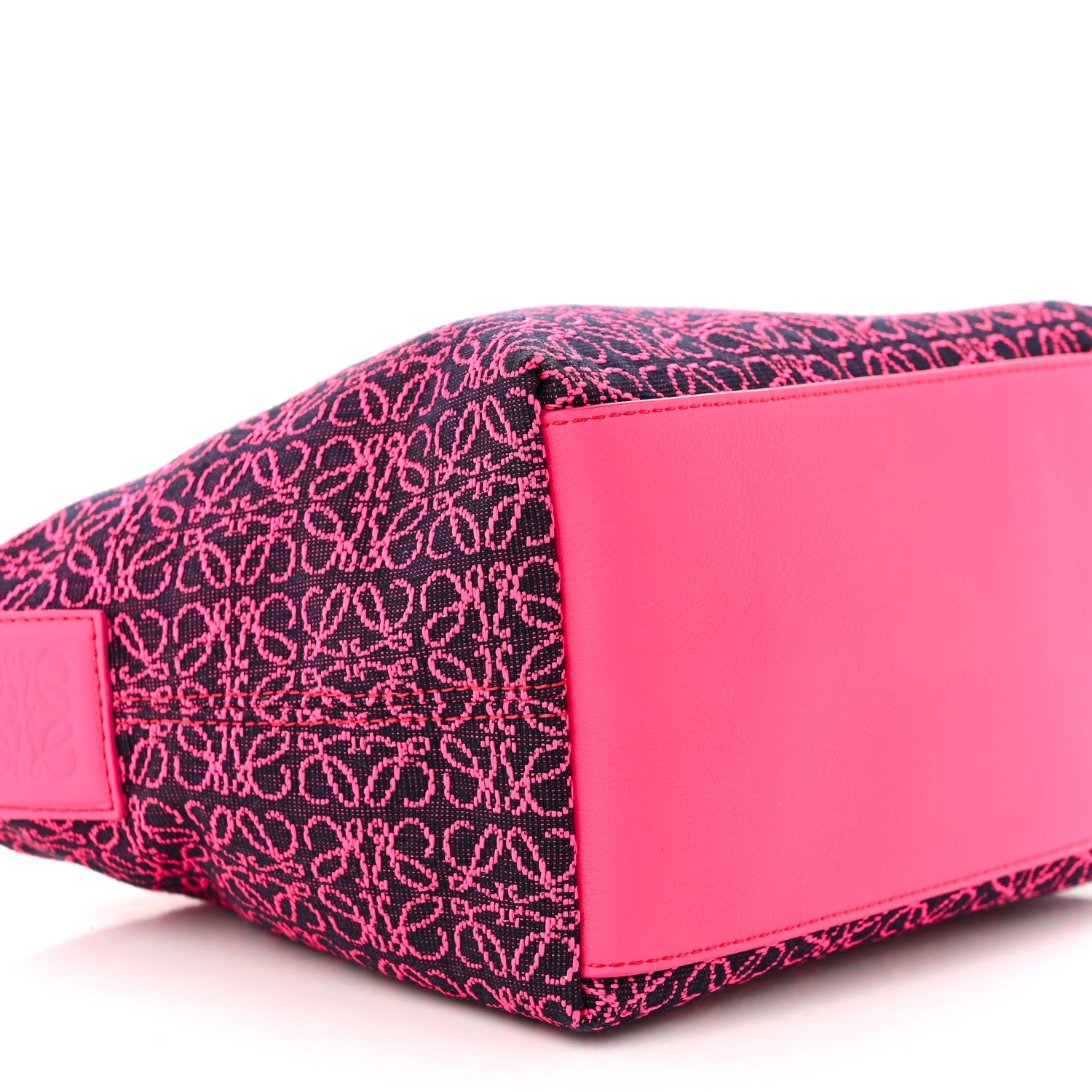 Loewe Jacquard Anagram Calfskin Small Cubi Bag Pink 9 of 10