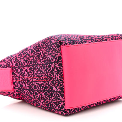 Loewe Jacquard Anagram Calfskin Small Cubi Bag Pink 9 of 10