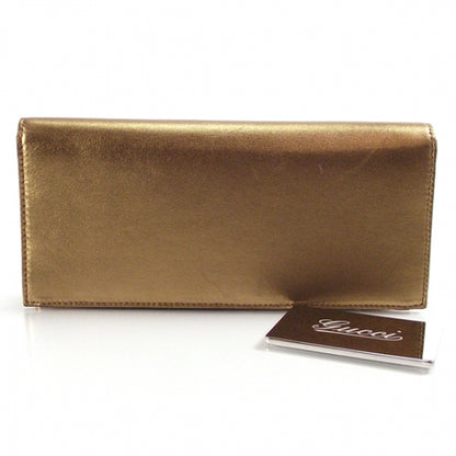 Gucci Leather Clutch Metallic Gold 6 of 10