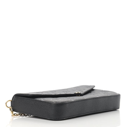 Louis Vuitton Empreinte Pochette Felicie Chain Wallet Black 5 of 13