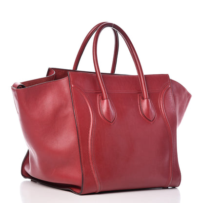 Celine Supple Calfskin Medium Phantom Luggage Red 3 of 21