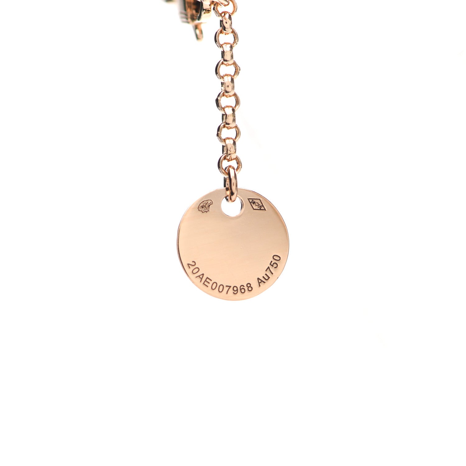 Hermes 18K Rose Gold PM Kelly Clochette Necklace 5 of 7