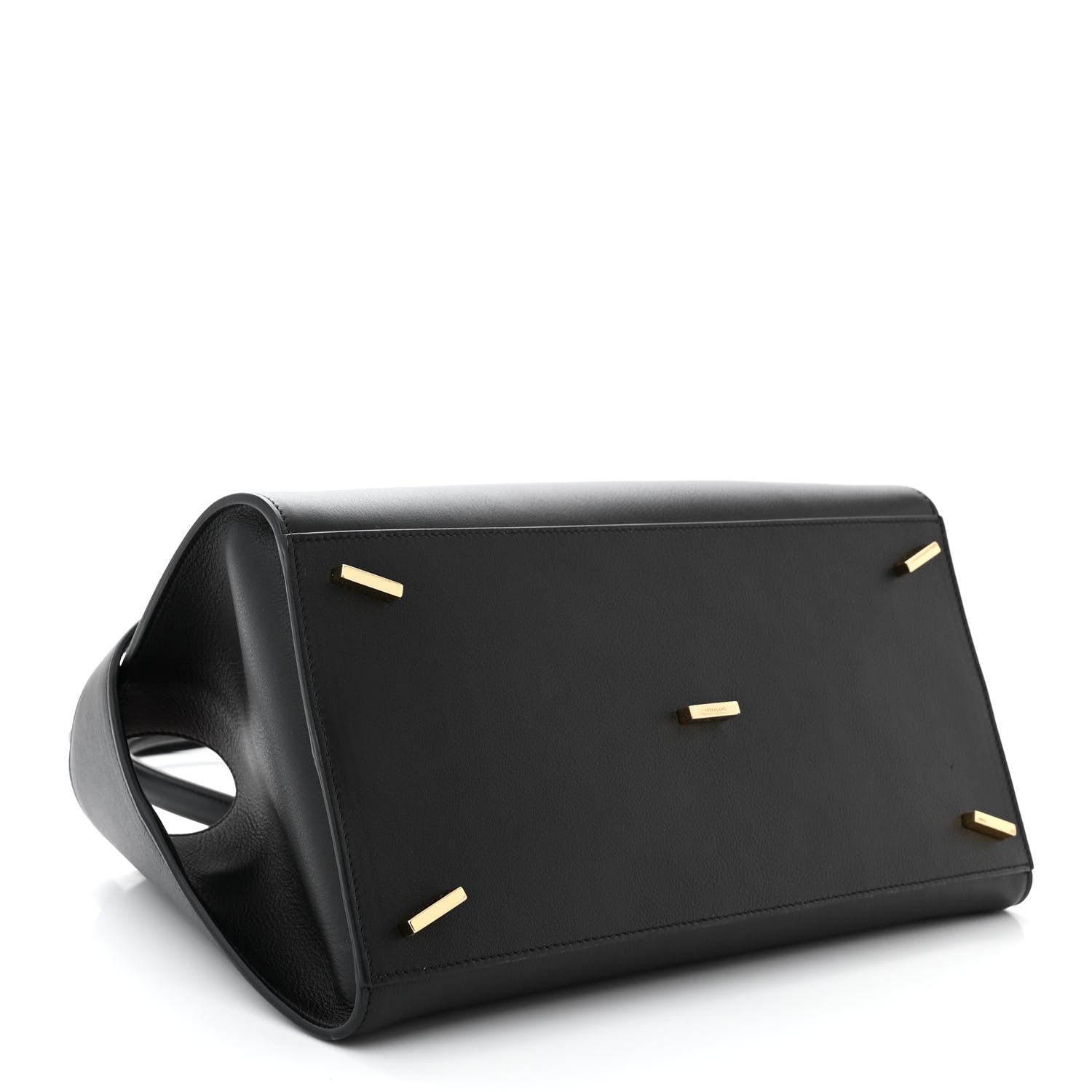 Salvatore Ferragamo Calfskin Small Hug Bag Black 4 of 9