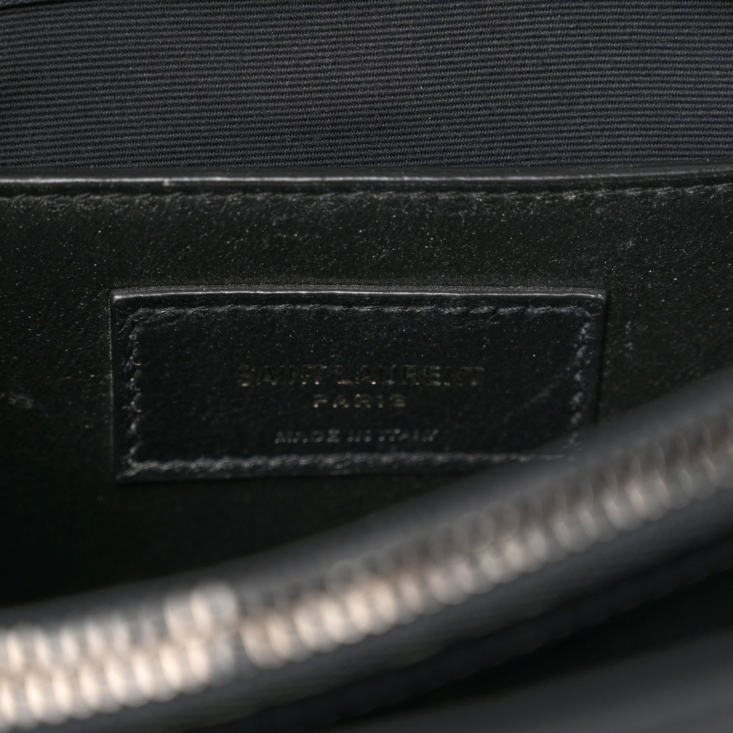 Saint Laurent Sheepskin Matelasse Chevron Monogram Medium College Bag Light Coal 8 of 11
