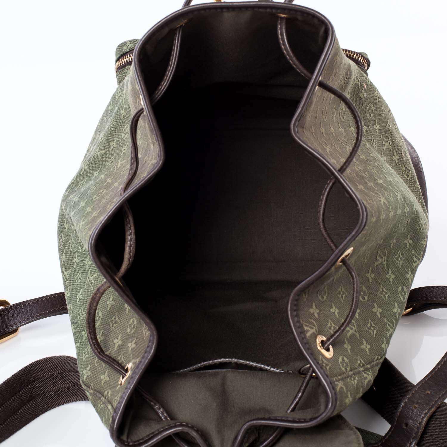 Louis Vuitton Mini Monogram Montsouris GM Backpack Kaki 9 of 10