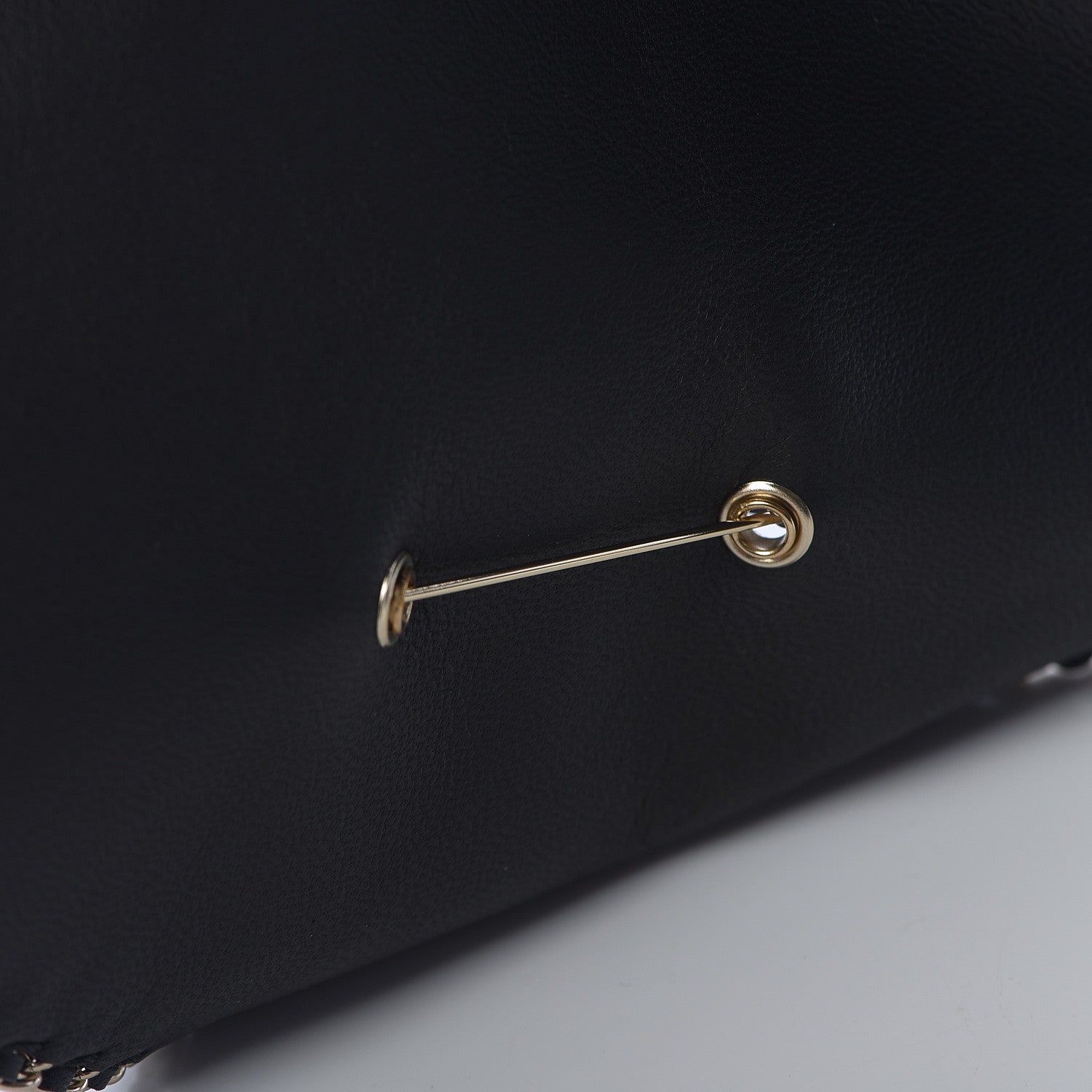 Chanel Lambskin Calfskin Chain CC Bandana Black Gold 10 of 12