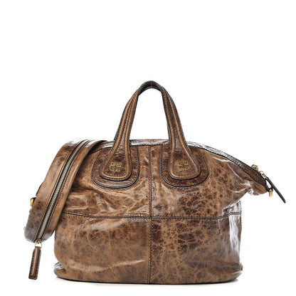 Givenchy Crackled Calfskin Medium Nightingale Light Brown 1 of 10