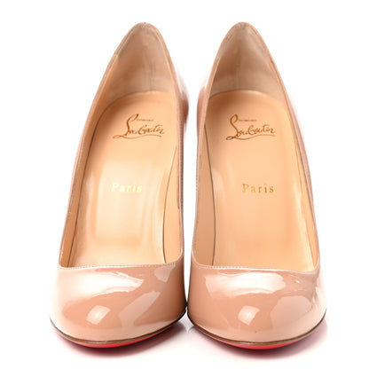 Christian Louboutin Patent Fifille 100 Pumps 39.5 Nude 2 of 8