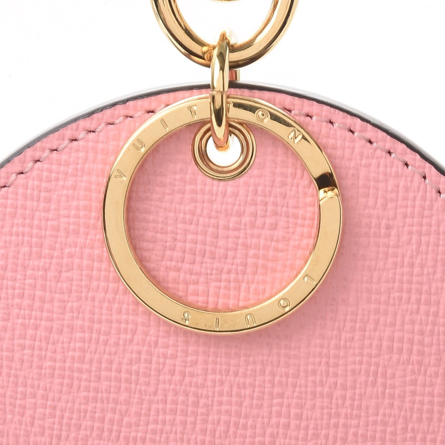 Monogram Jungle Dots Bag Charm Key Ring Sugar Pink Poppy