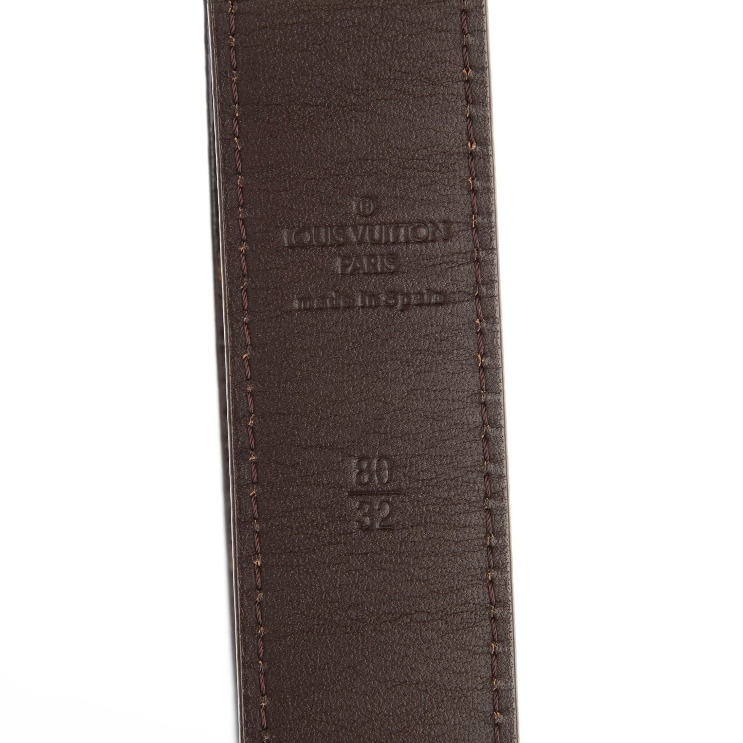 Monogram LV Cut Reversible Belt 80 32
