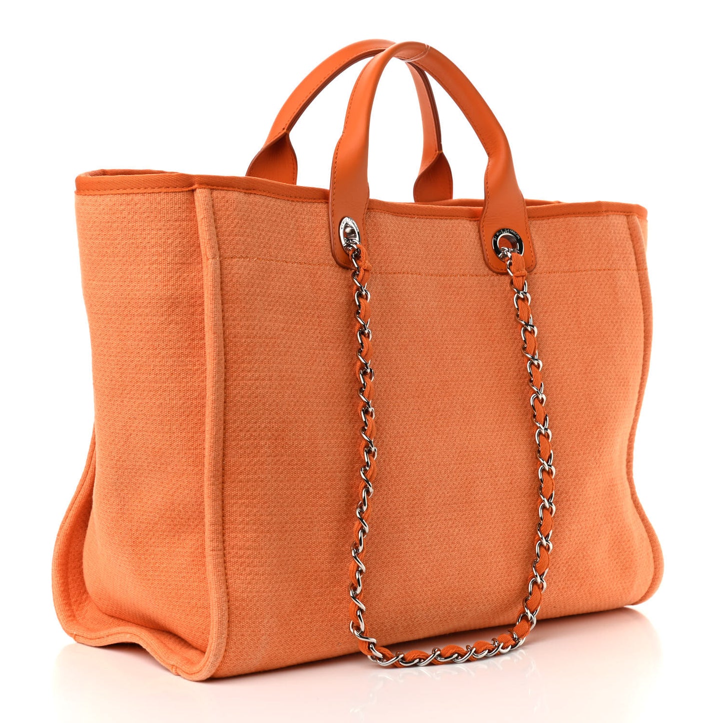 Canvas Medium Deauville Tote Orange