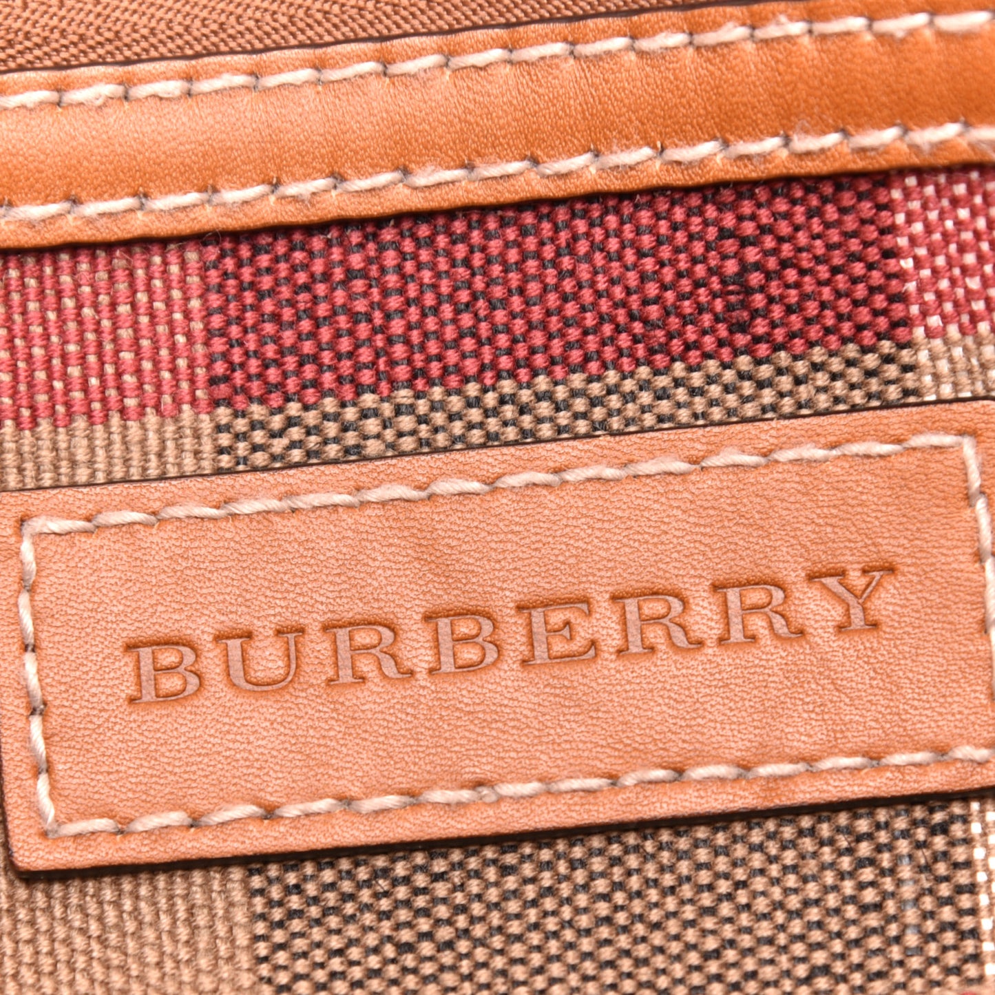 Canvas Mega Check Medium Ashby Hobo Saddle Brown
