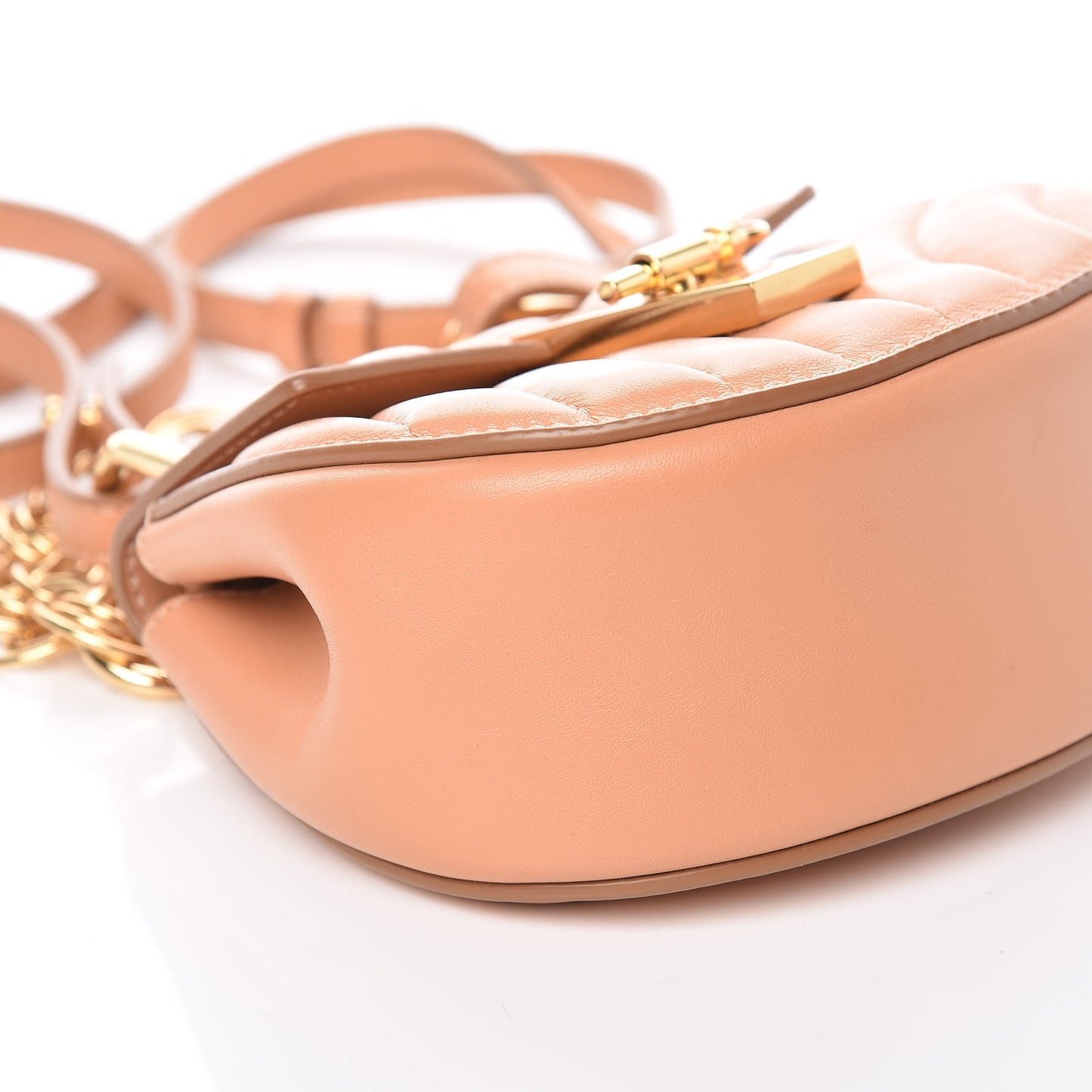 Calfskin Quilted Mini Drew Bijou Shoulder Bag Blushy Pink