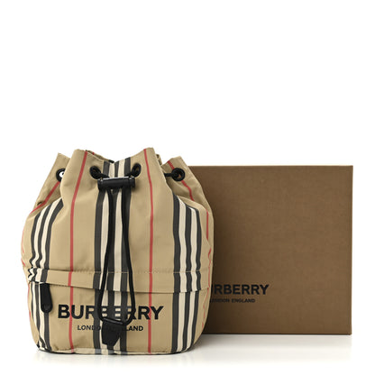 Burberry Econyl Icon Stripe Phoebe Drawcord Pouch Archive Beige 9 of 9
