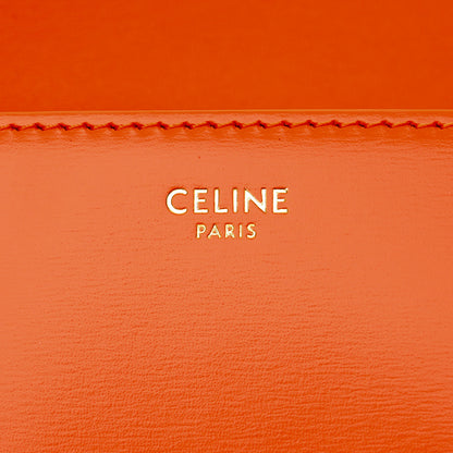 Celine Natural Calfskin Triomphe Shoulder Bag Orange 7 of 11