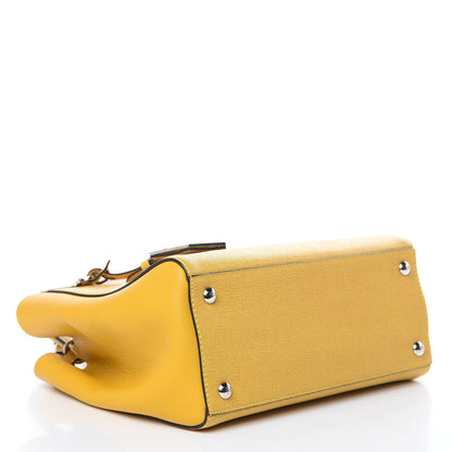 Fendi Vitello Elite Petite 2Jours Tote Mustard 4 of 10