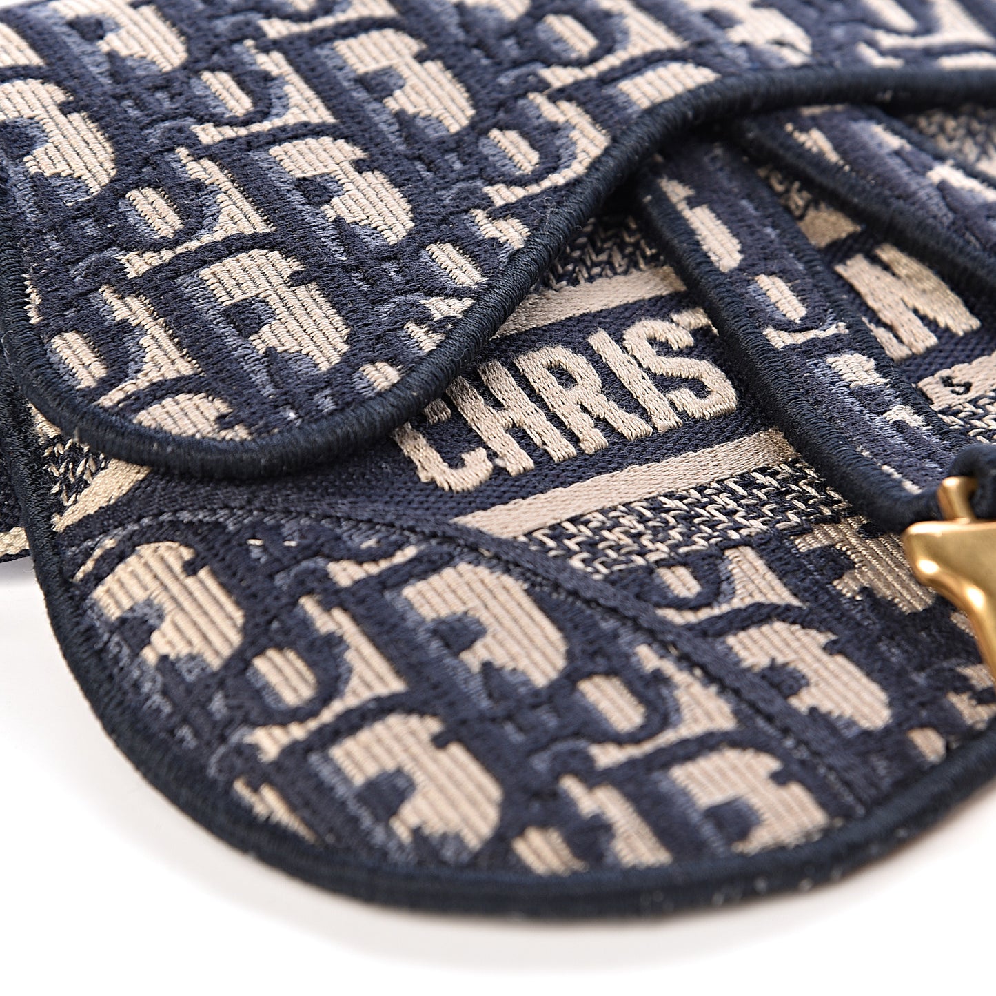 Oblique Saddle Belt Bag Blue