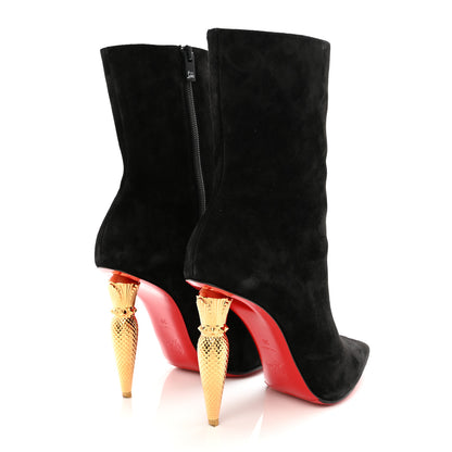 Christian Louboutin Suede Lipbooty 100 Booties 39 Black 4 of 11