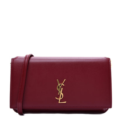 Saint Laurent Smooth Calfskin Monogram Phone Holder Crossbody Opyum Red 1 of 10