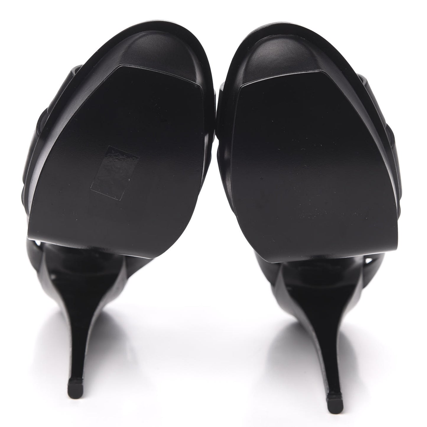 Calfskin Tribute 105 Platform Sandals 42 Black