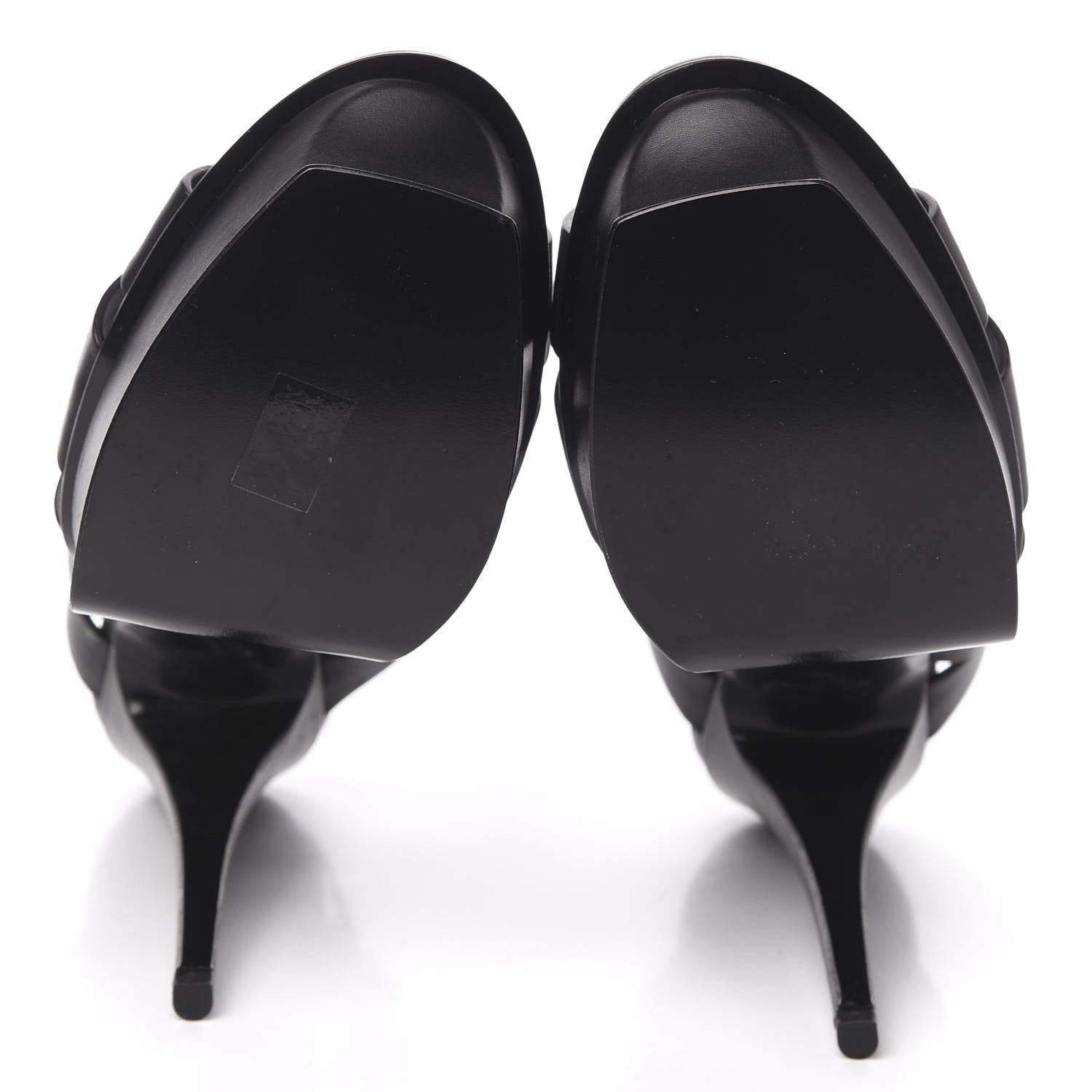 Saint Laurent Calfskin Tribute 105 Platform Sandals 42 Black 8 of 11