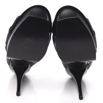 Saint Laurent Calfskin Tribute 105 Platform Sandals 42 Black 8 of 11