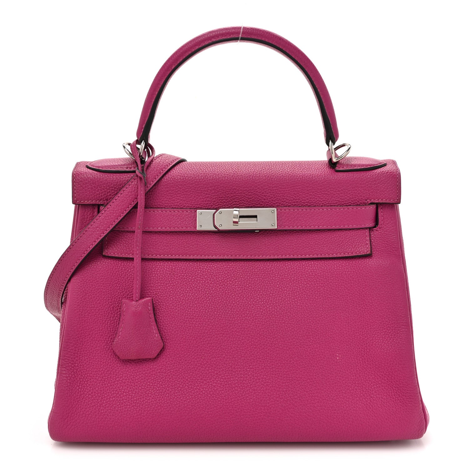 Hermes Togo Kelly Retourne 28 Rose Pourpre 1 of 18
