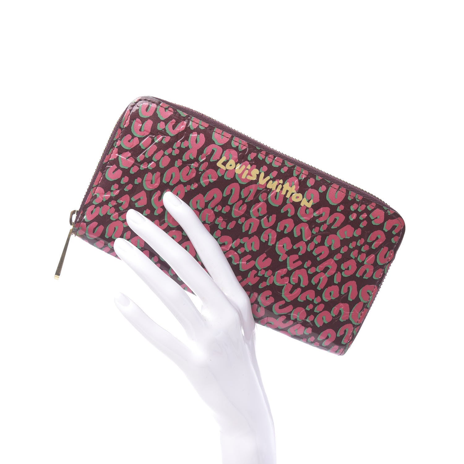 Louis Vuitton Vernis Leopard Zippy Wallet Rouge Fauviste 3 of 8