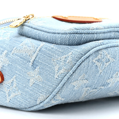 Louis Vuitton Monogram Denim Mini Bumbag Sky Blue 9 of 9