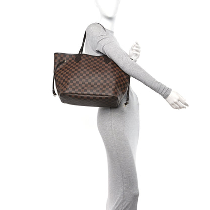 Louis Vuitton Damier Ebene Neo Neverfull MM Rose Ballerine 2 of 12