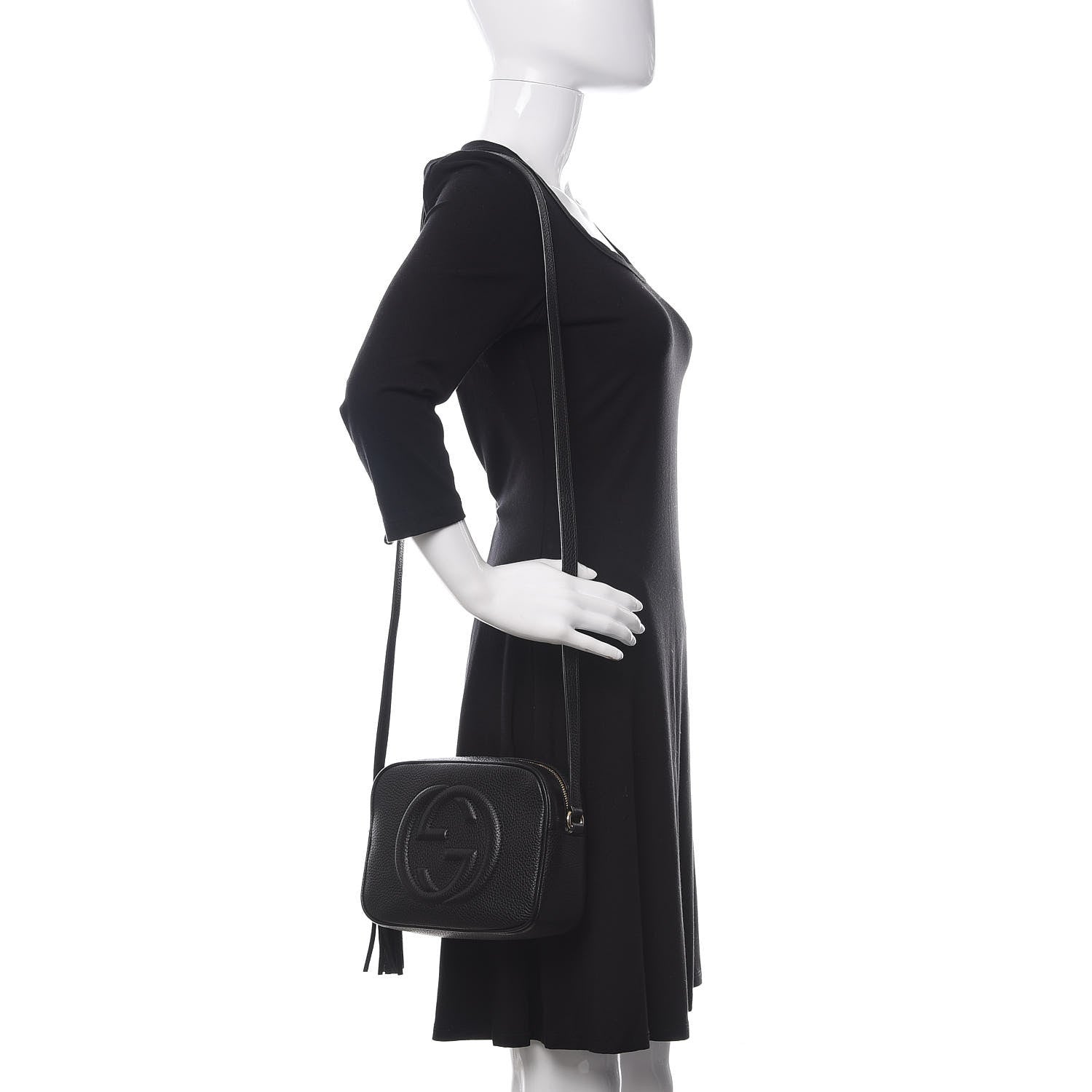 Gucci Pebbled Calfskin Small Soho Disco Bag Black 2 of 11