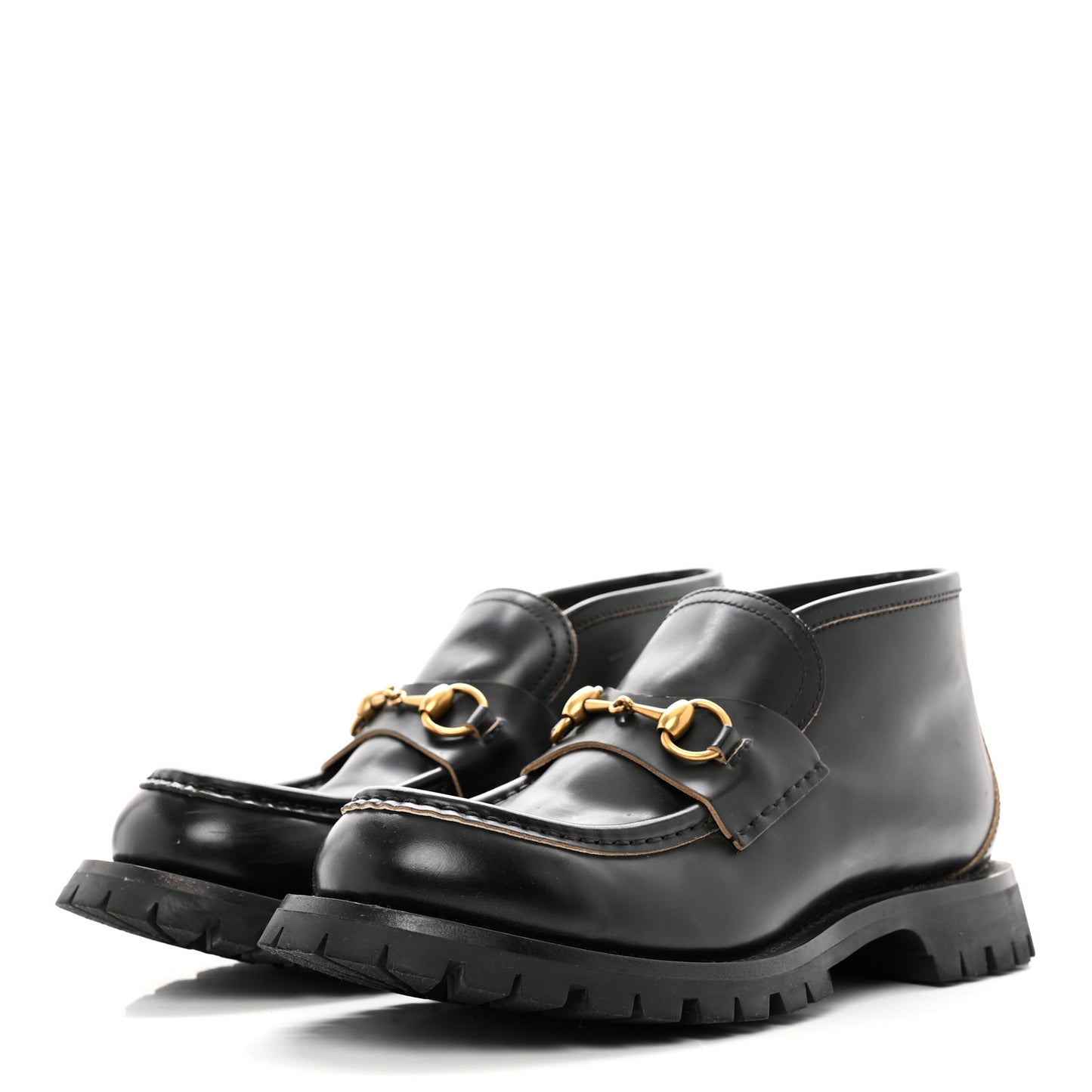 Cordovan Lux Mens Harald Horsebit Ankle Boots 7.5 Black