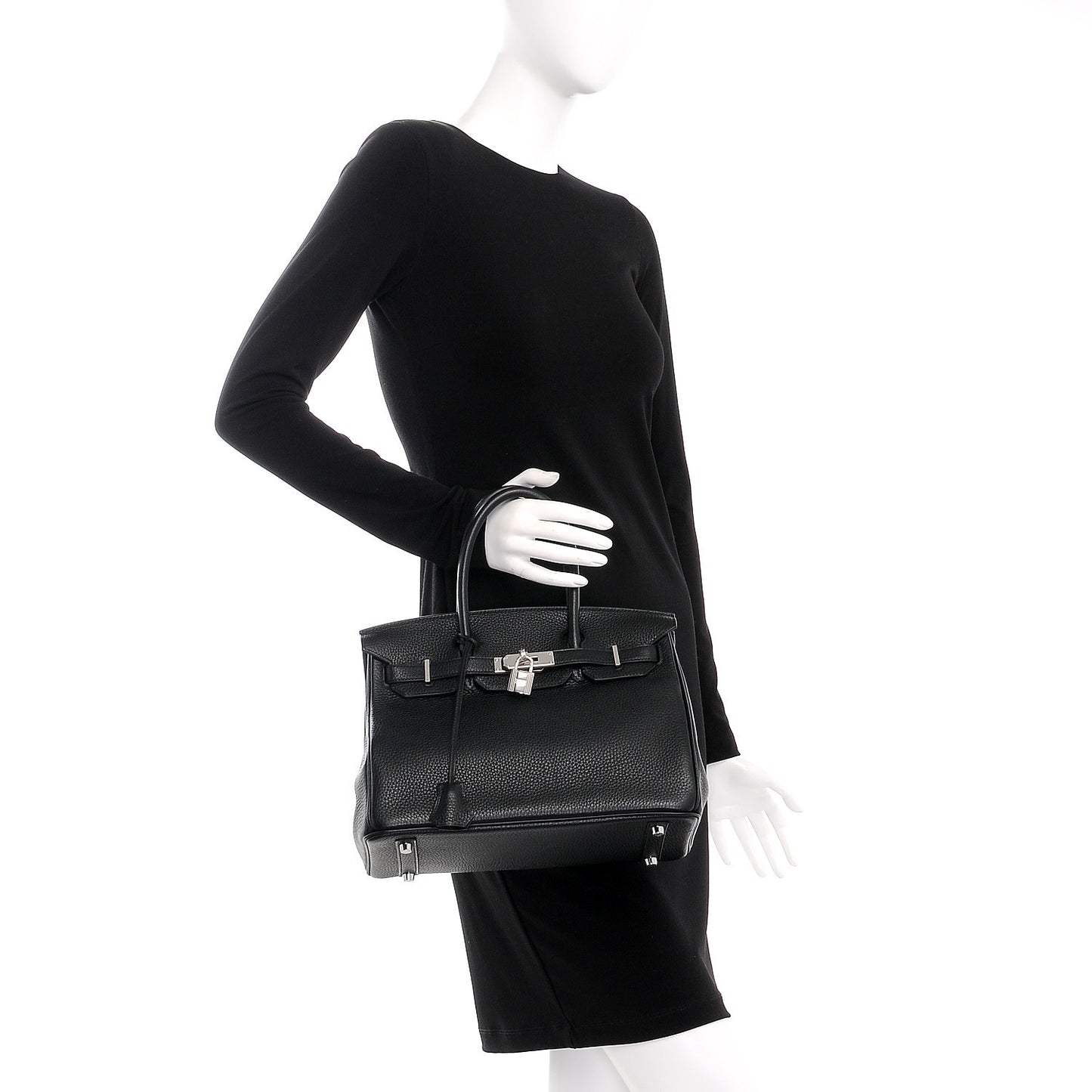 Taurillon Clemence Birkin 30 Black