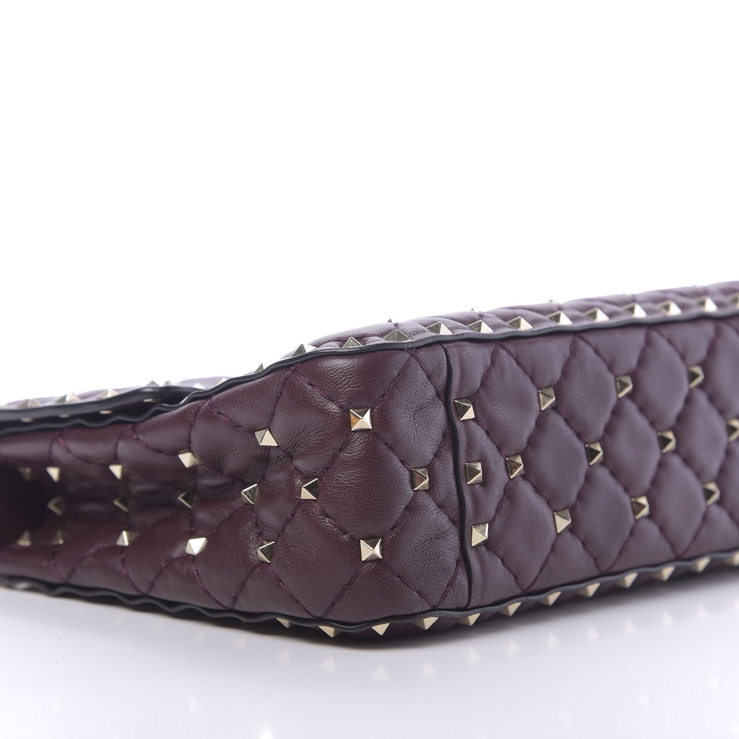 Valentino Garavani Nappa Medium Rockstud Spike Shoulder Bag Rubin 6 of 10