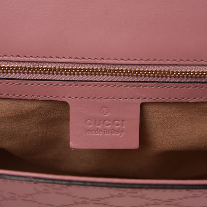 Gucci Guccissima Signature Medium Padlock Shoulder Bag Rose Baby Candy 7 of 12